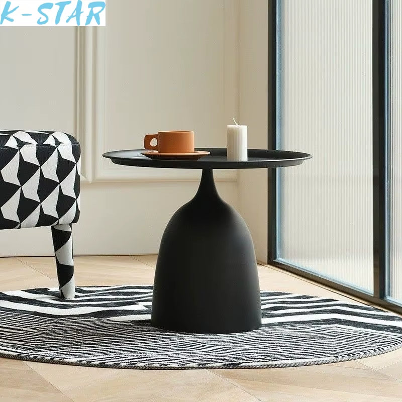 K-Star Sofa Side Table Minimalist Light Luxury Small Coffee Table Mini Modern Creative Small Size Living Room Corner Table 2024